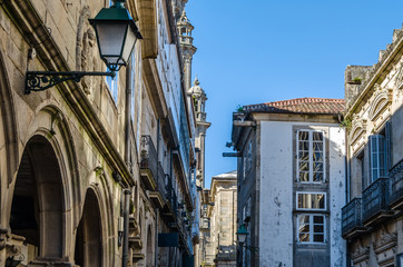 Fototapeta na wymiar Architecture in Santiago de Compostela, Spain