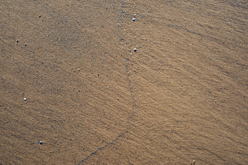 sand pattern texture on the beach