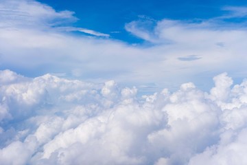 beautiful cloud and clear sky for background