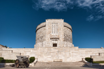 Oslavia World War I memorial for the fallen. Gorizia province, Friuli Venezia Giulia region, Italy. 