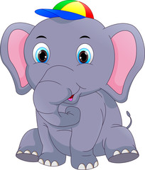cute elephant cartoon 