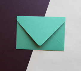 Envelope color paper background
