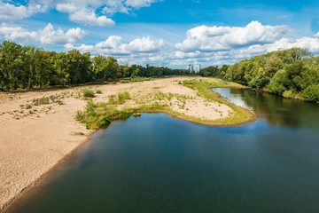 Blick über die Elbe in Magdeburg