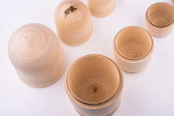 Russian doll on a white background