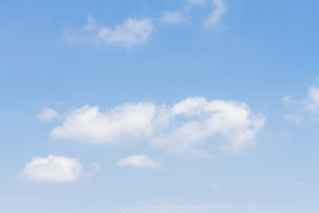 Scattered clouds in the sky