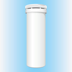 Illustration of object packaging bottle. cosmetic, medicine, supplement and vitamins. Ideal for catalogs, informative and catalogs 3D packaging