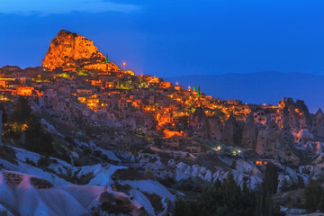 Naklejka premium Uchisar in Cappadocia, Turkey