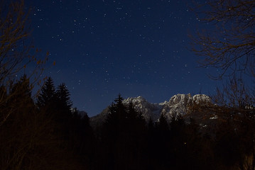 Fototapeta premium Dolomiten Nacht Lienz 