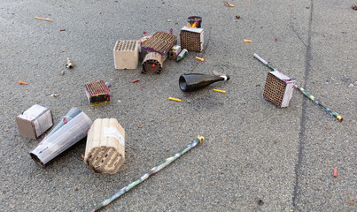 Silvester, Neujahr, Neujahrsmorgen, Reinigung, Feuerwerk, knallkörper, pyrotechnik, feinstaub,...