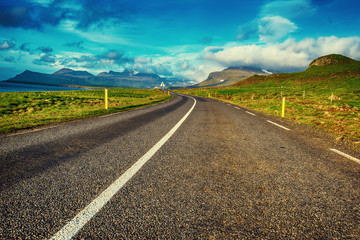 Iceland empty road