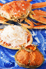 冬の味覚せいこがにを肴に一献