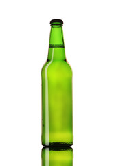 beer in a green bottle