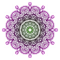 Ornamental arabic pattern with mandala. Vintage vector for print or web design. Invitation, wedding card, national design.