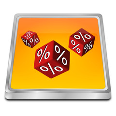 Discount button - 3D illustration