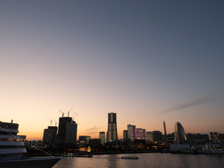 Obraz premium 【都市景観】横浜 みなとみらい 夕景