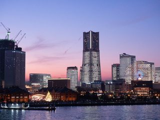 Obraz premium 【都市景観】横浜 みなとみらい 夜景