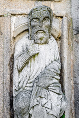Architectural detail, facade of Santiago de Compostela cathedral
