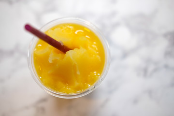 Healthy orange juice smoothie