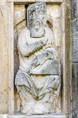 Architectural detail, facade of Santiago de Compostela cathedral