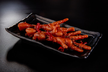 Chinese food, spicy chicken feet