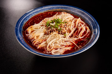 Chinese Sichuan food spicy noodles