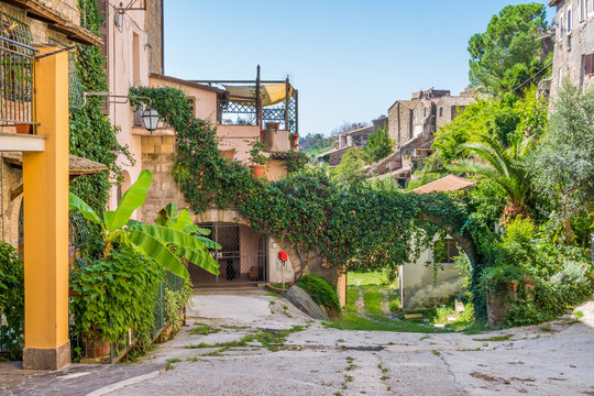 Scenic sight in Capena, picturesque village in the Province of Rome, Lazio, Italy.