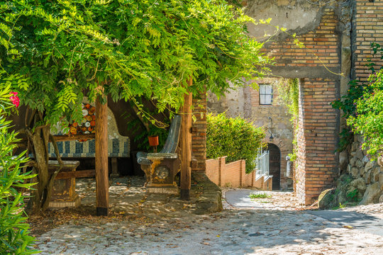 Scenic sight in Capena, picturesque village in the Province of Rome, Lazio, Italy.