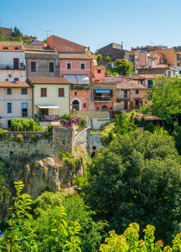 Scenic sight in Capena, picturesque village in the Province of Rome, Lazio, Italy.