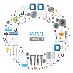 Vector Illustration Of Science