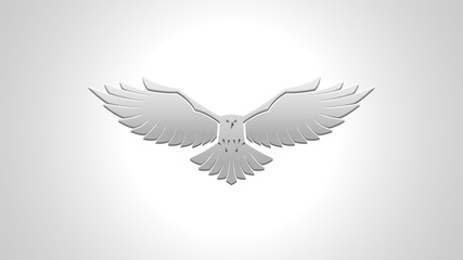 Silver Falcon Vector Image Background