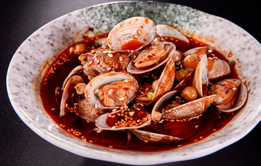 Chinese Sichuan gourmet spicy shell