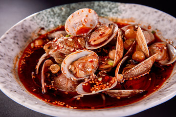 Chinese Sichuan gourmet spicy shell