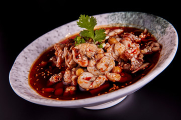 Chinese food, spicy bullfrog