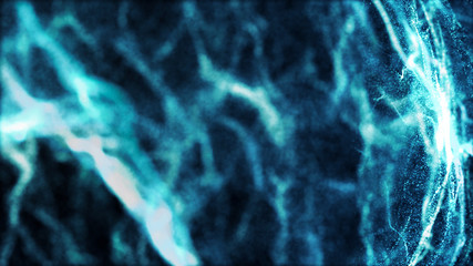 Abstract water splash.Big data. Cyber or technology background. Neon flare. 3D rendering.