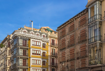 Madrid, Spain. Major Street: in the center of the brick house number 50, which was born in 1562 Lope de Vega