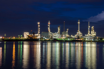 Plakat Oil refinery Chao Phraya River