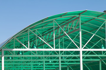 Fototapeta premium Arched roof steel structure