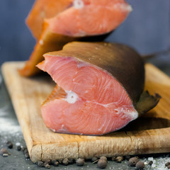  smoked fish, spices, organic food, pink salmon, salmon, chum salmon