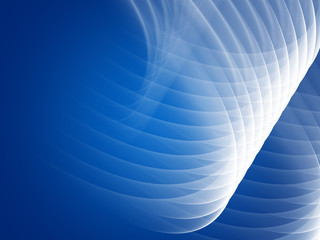 Abstract blue background with smooth bright lines