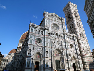 Europe, Italy,Tuscany, Florence,сathedral of Santa  Maria del Fiore the most famous building of the  Florentine Quattrocento.