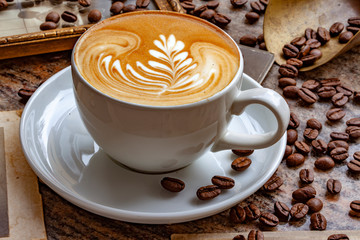 Kaffee Latte Art - obrazy, fototapety, plakaty