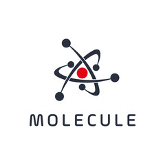 molecule icon. sign design. Vector logo design template. High technology. Nano technology. Tech Wave