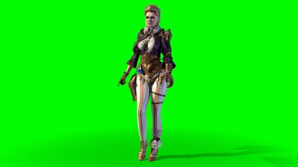 Magic Beautiful Woman 3d render