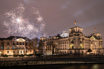 Reichstag Berlin Silvester 2018