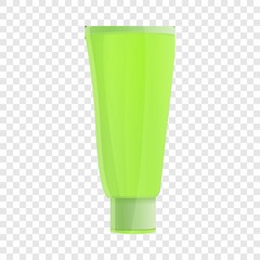 Aloe tube cream icon. Cartoon of aloe tube cream vector icon for web design for web design