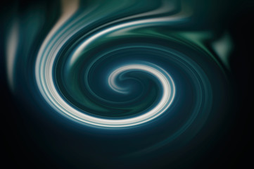 Spiral movement of water whirlpool. Aqua, blue and turquoise color. Abstract background.