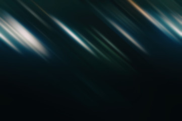 Lines movement. Abstract blurred background. Black, blue, aqua and turquoise colors.