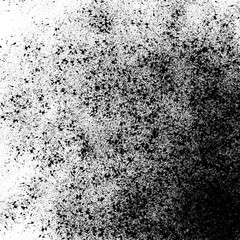 Isolated artistic ink paint splatter textures and decorative elements on white paper background. Chaotic isentegration effect.