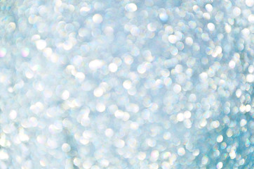 Bokeh with blue color for texture and space for text.