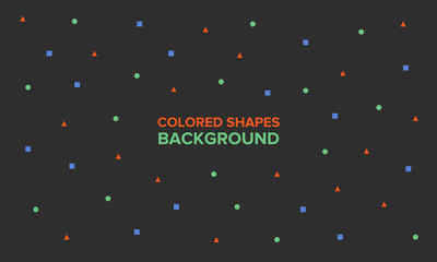Colored shapes background